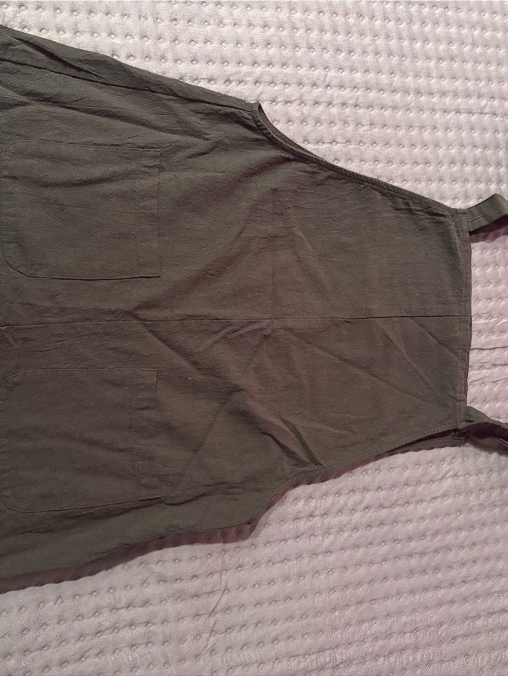 SHEIN Olive Green Sleeveless Pocket Dress